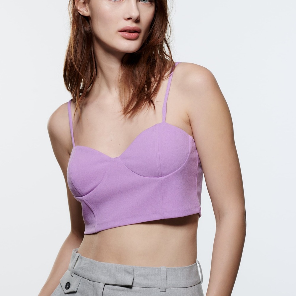Zara Bustier Crop Top